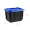 Iris® 12 Gal. Blue Stackable Storage Totes, 4 Ct